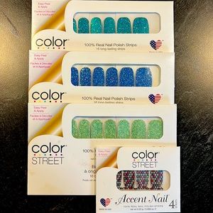 Color Street Bundle!! Three sets plus set of accent nails!